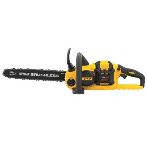 DeWALT DCCS670X1 Brushless Chainsaw Kit， Battery Included， 3 Ah， 60 V， Lithium-Ion， 16 in L Bar， 3/8 in Pitch