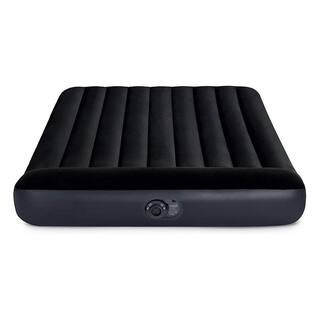 Intex Queen Dura Beam Pillow Rest Classic Airbed Mattress with Built-In Pump 64149ED