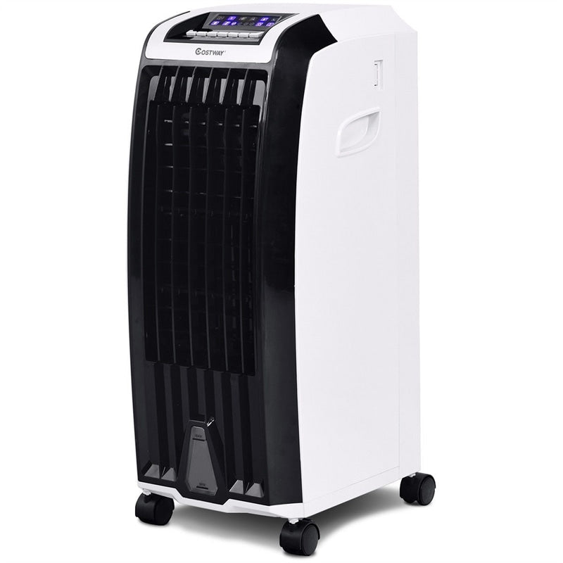 3-in-1 Portable Evaporative Cooler Fan Humidifier with Remote Control, 7.5H Timer, 3 Wind Speeds, 6.5L Water Tank