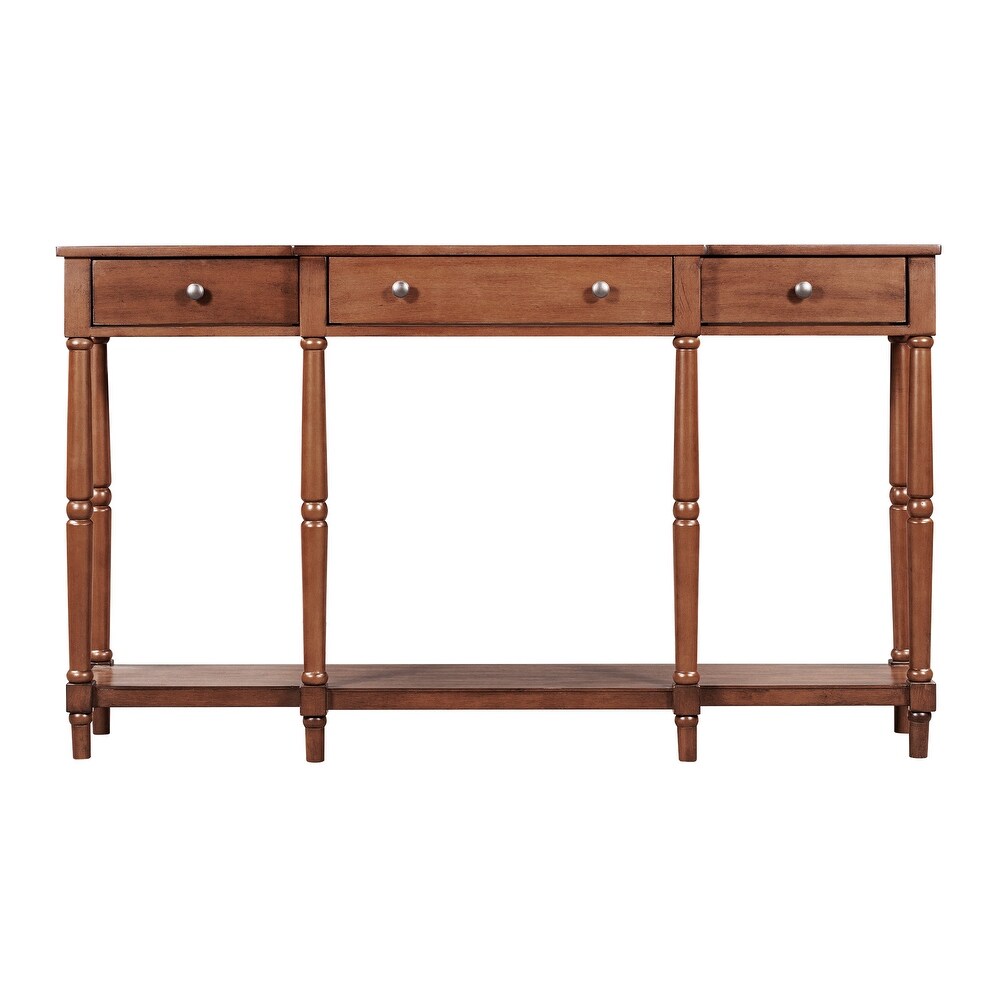 Console Table Sofa Table for Living Room with Storage Shelf and Drawer