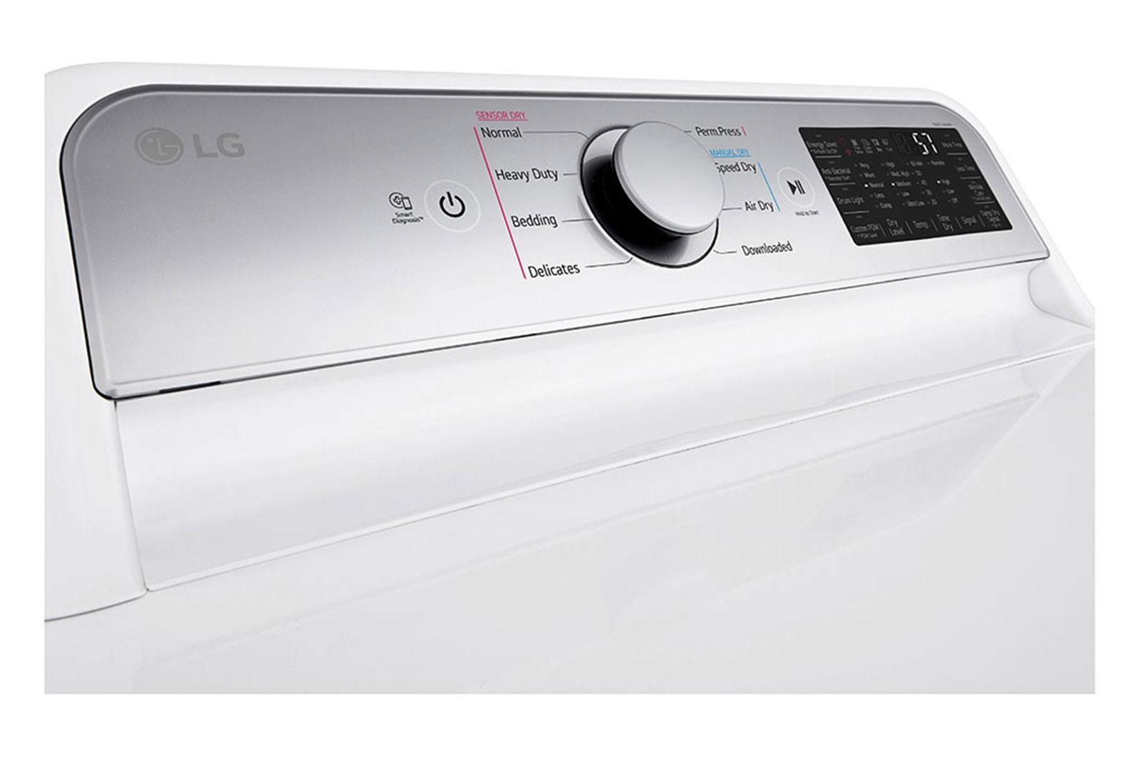 Lg DLE7400WE 7.3 Cu. Ft. Ultra Large Capacity Smart Wi-Fi Enabled Rear Control Electric Dryer With Easyload™ Door