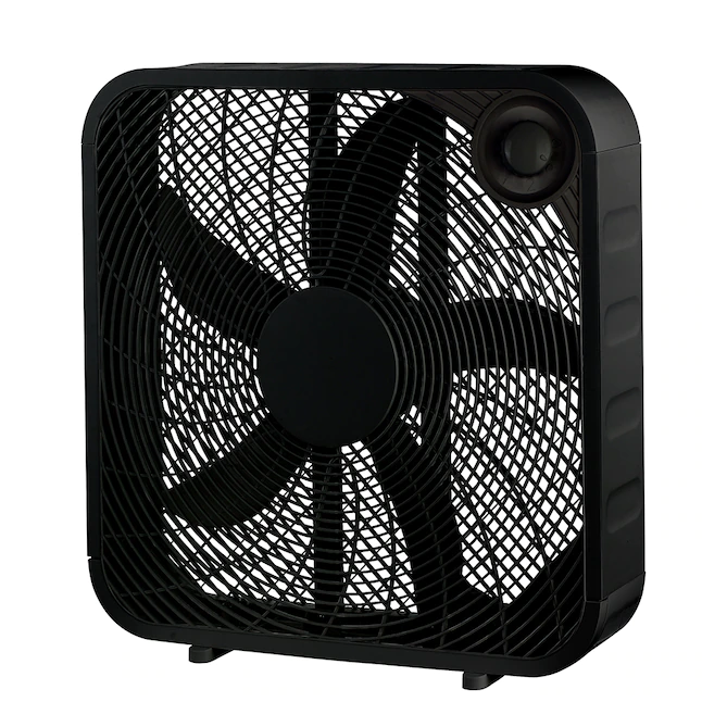 Utilitech 20-in 3-Speed Box Fan， Black