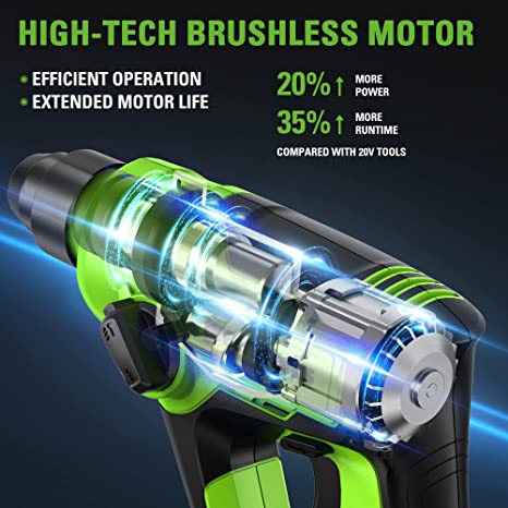 24V 1.2J Cordless Battery Rotary Hammer Drill w/ 4.0Ah Battery and Cha