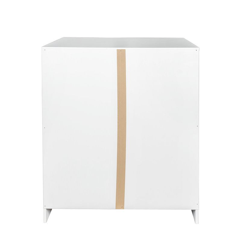 F.C Design Stackable Storage Cabinet， 31.5 Wx23.62 D x 35.43 H