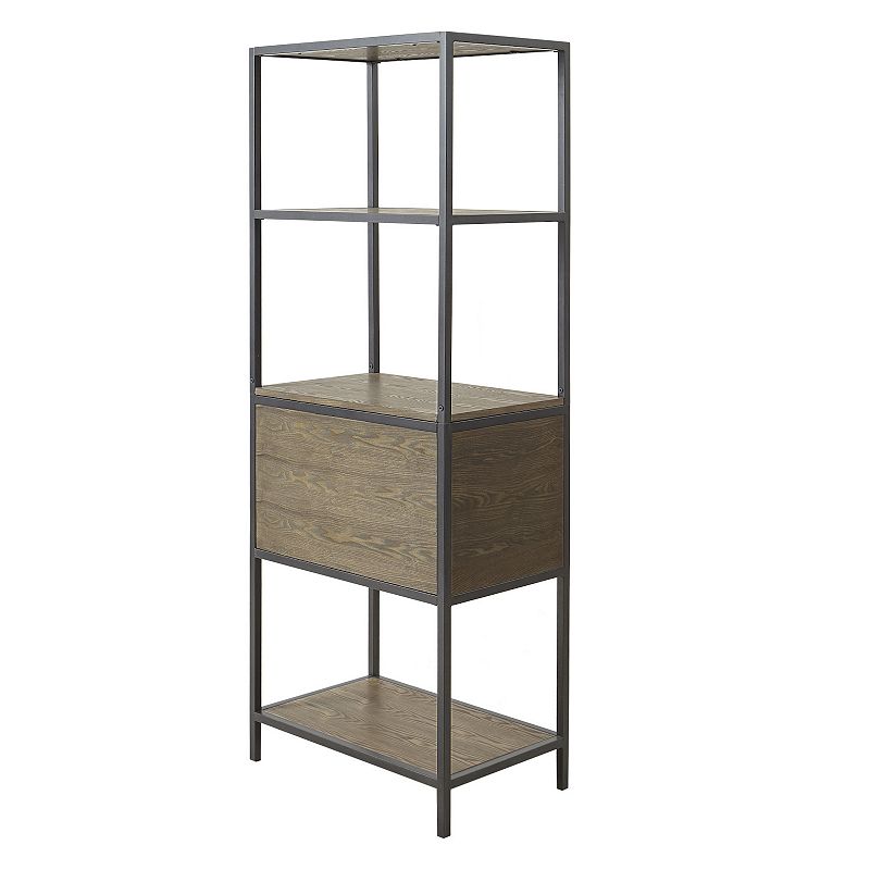 Madison Park Pagosa 3-Shelf Bookcase and Lower Storage Cabinet Set