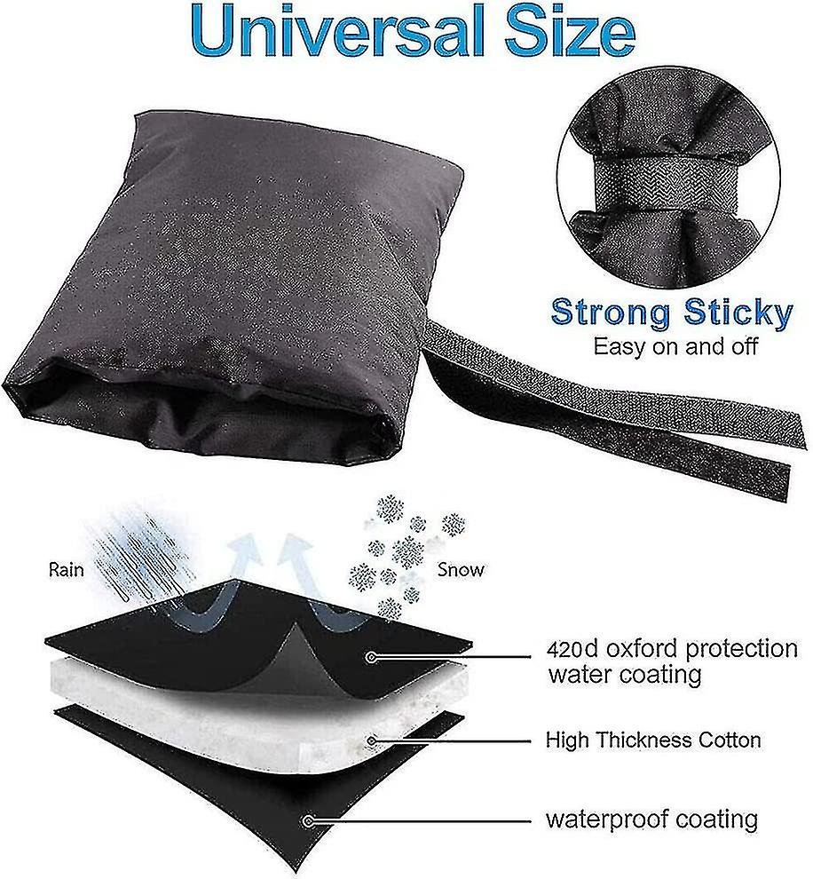 Faucet Protector，insulated Thermal Cover Anti-freeze/snow/rain/frost/cold，(black，4pcs)