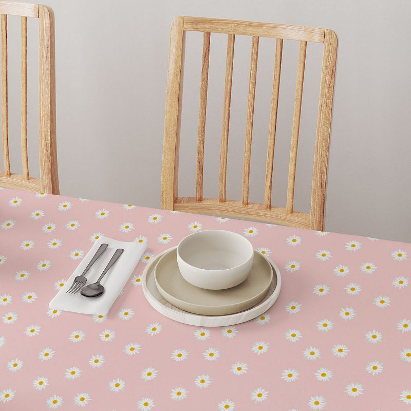 Square Tablecloth， 100% Cotton， 60x60， Daisy Designs