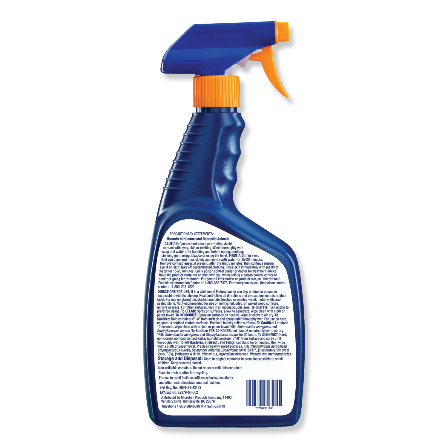 24-Hour Disinfectant Multipurpose Cleaner by Microbanandreg; PGC30110