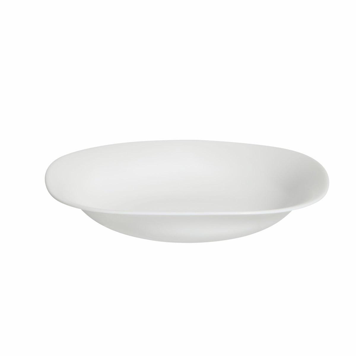 Set of 8 Square White Ceramic Pasta Bowls， Serving Plates Dishes for Kitchen and Pantry， 8 in.