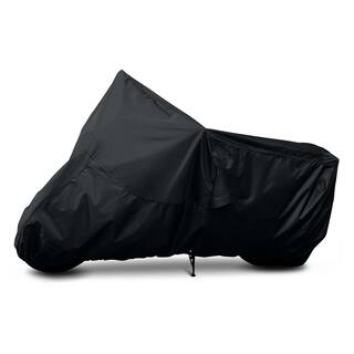 Cover Bonanza Bonanza 65 in. L x 60 in. W (Front) x 43 in. H x 35 in. W (Back) Motorcycle Cover 65-037-050401-RT