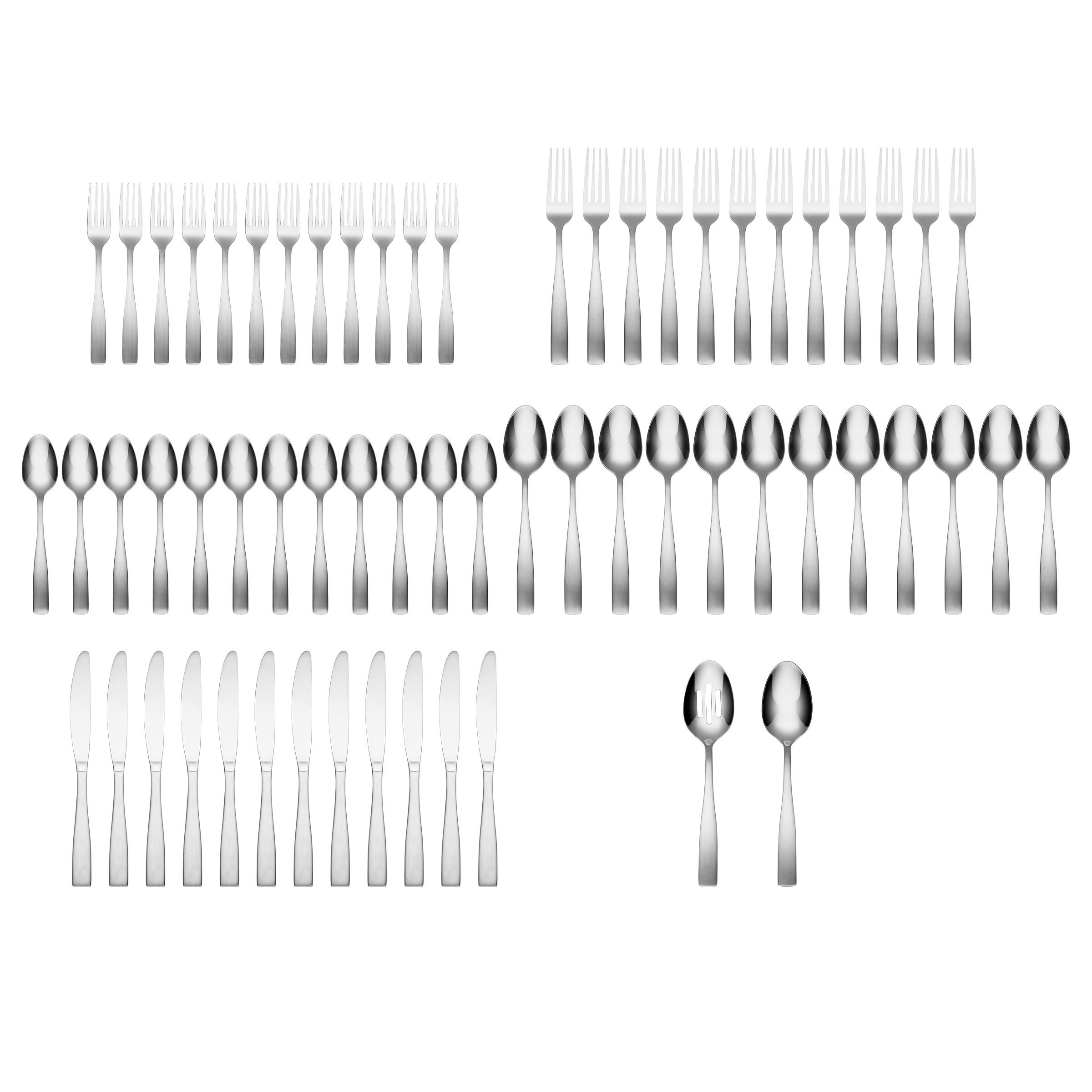 Madison 62-Piece Flatware Set with Wood Tray