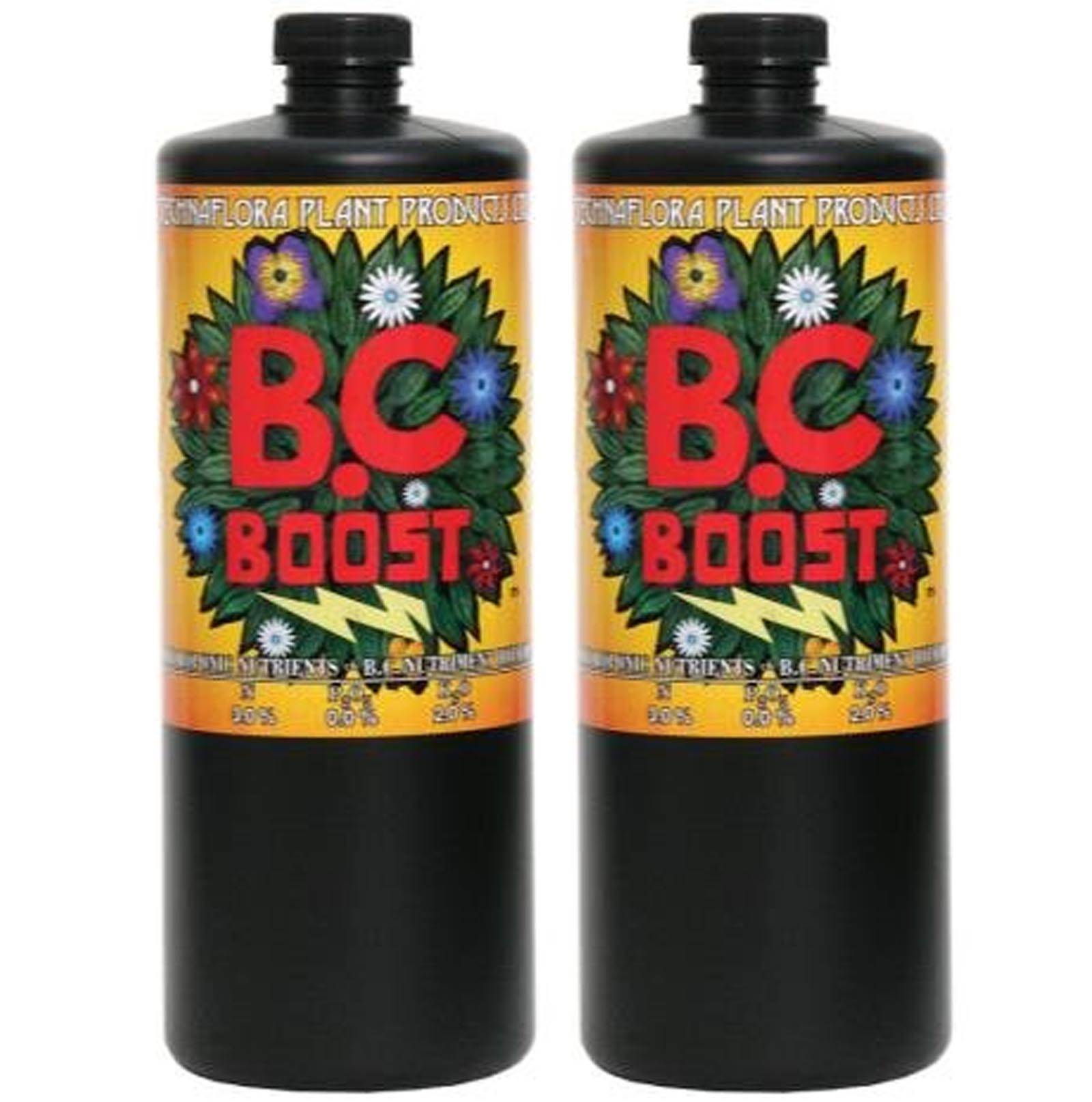 (2) Technaflora 1 Liter B.C. Boost Garden Fertilizer Nutrient Bottles |TFBCBST1L