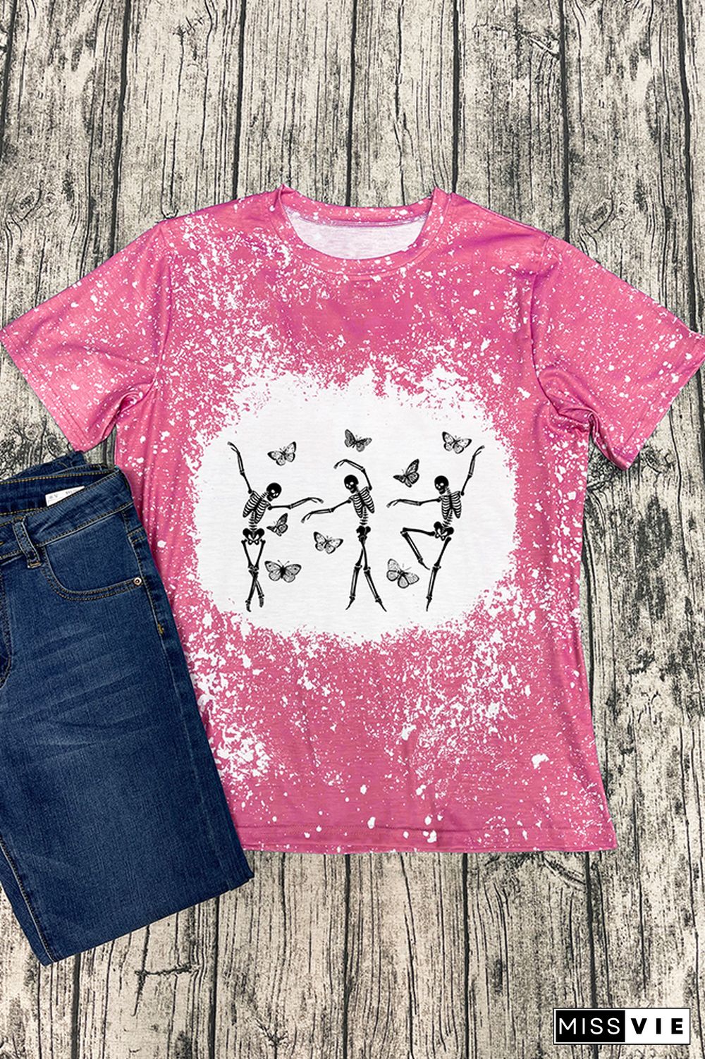 Skeletons Dancing Graphic Tee Wholesale