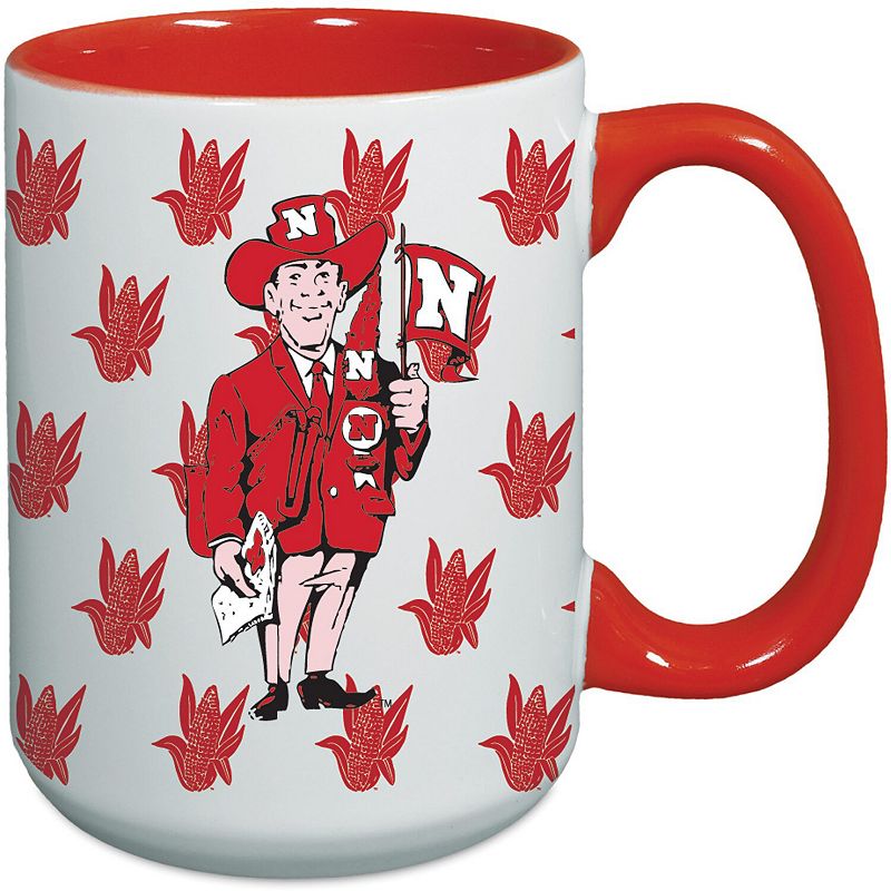 Nebraska Huskers 15oz. Vintage Repeat Java Mug