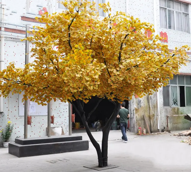 ARTIFICIAL TOPIARY plant Ginkgo tree 15 feet height  hotel engineering garden decorative customized garden supplies