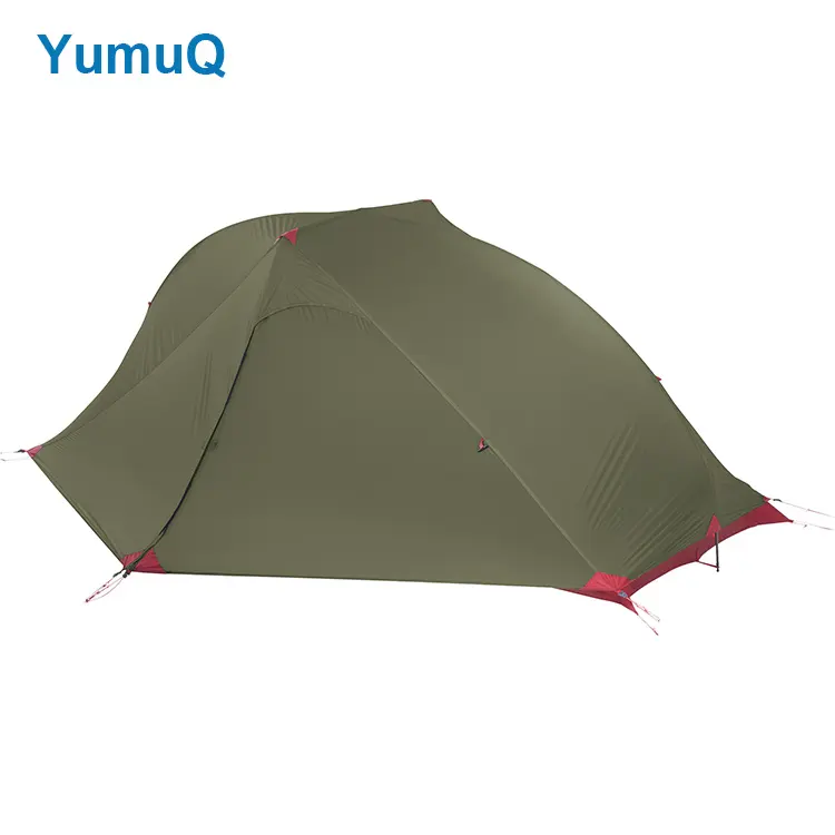 YumuQ 1 2 man Person 3 Season Double Layer Canvas Waterproof Backpacking Ultralight Outdoor Camping Tent