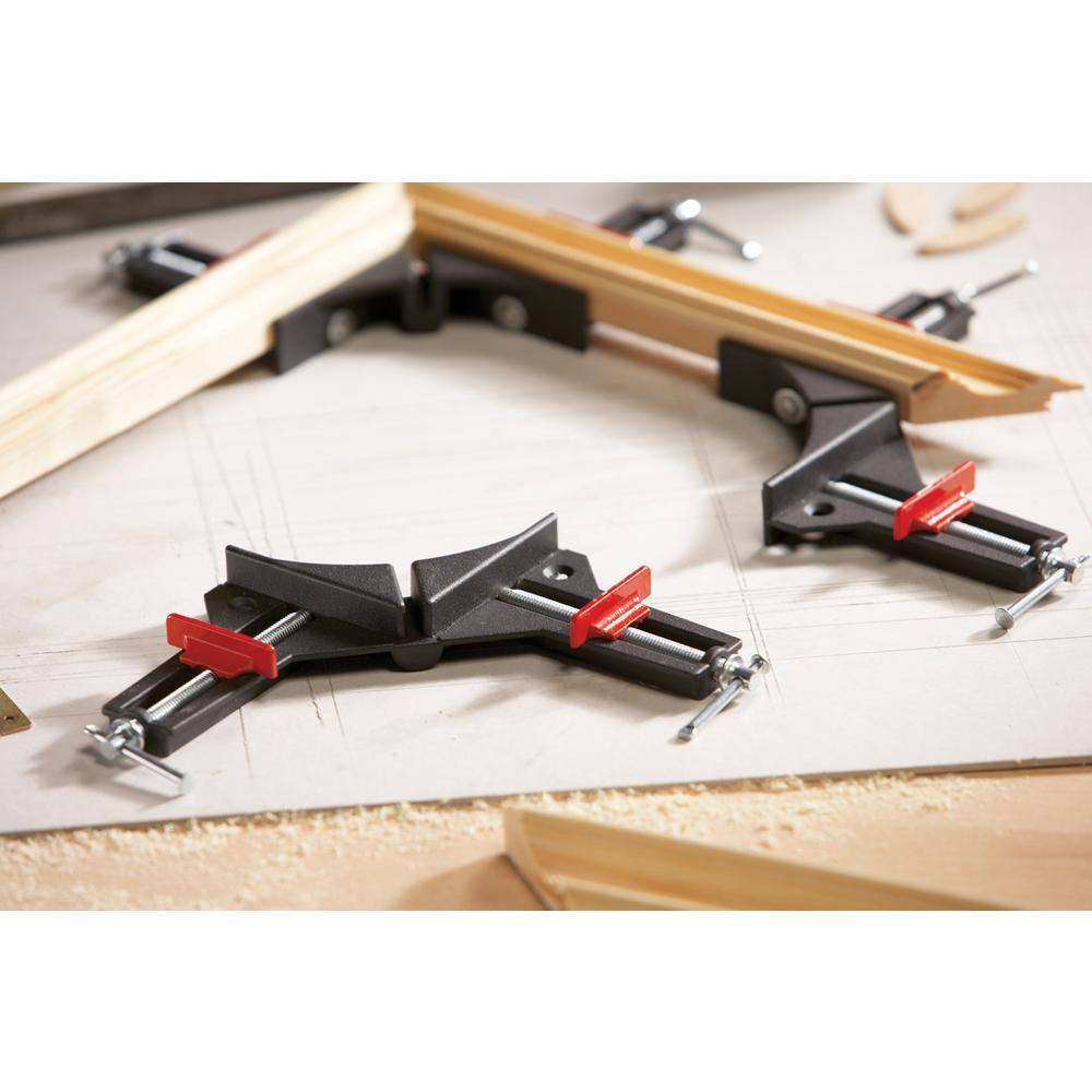 BESSEY 2-78 in. Capacity 90-Degree Corner Clamp with 12 in. Throat Depth WS-1