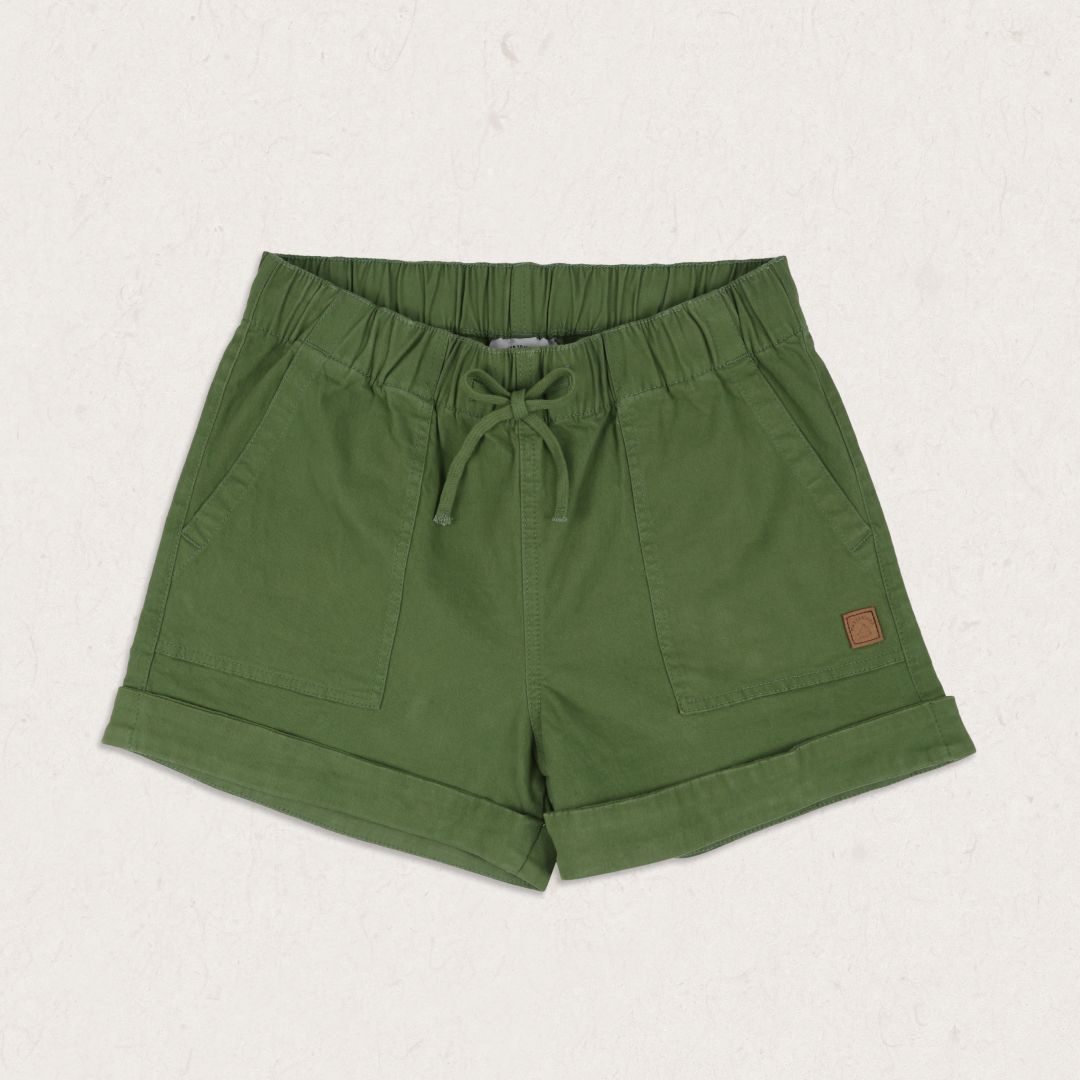 Carriso Organic Cotton Shorts - Vineyard Green