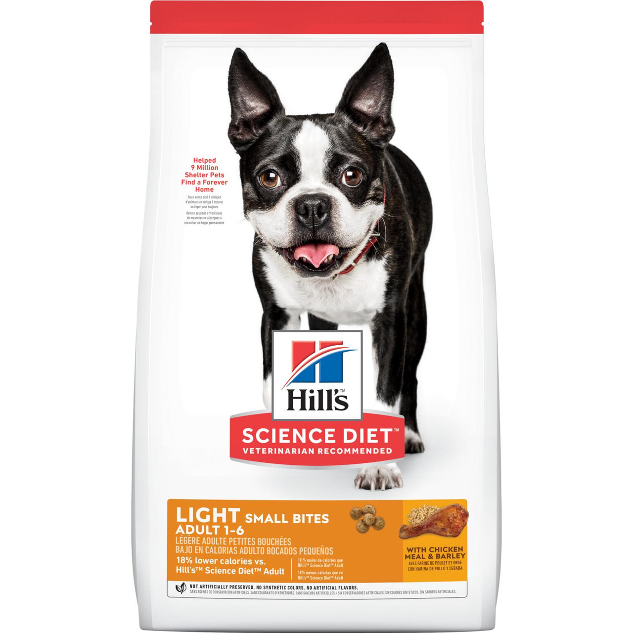 Hill's Science Diet Light with Chicken Meal and Barley Adult Small Bites Dry Dog Food