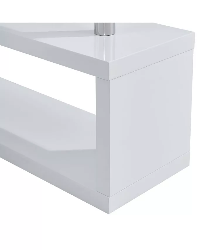 Southern Enterprises Tara Multifunctional Corner Desk with Shelves