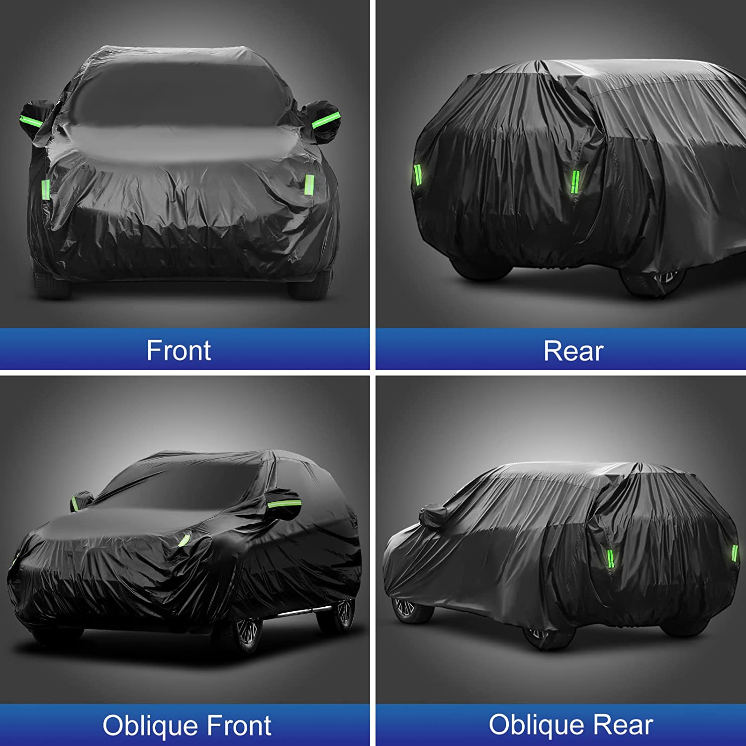 Car Cover Waterproof All Weather Waterproof Car Cover UV Protection Windproof Outdoor Full car Cover， Universal Fit for SUV