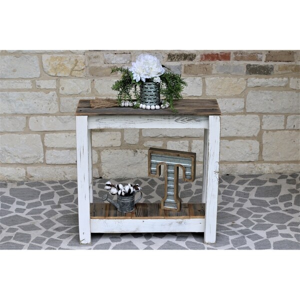 White Combo 30x10x30 Console Table