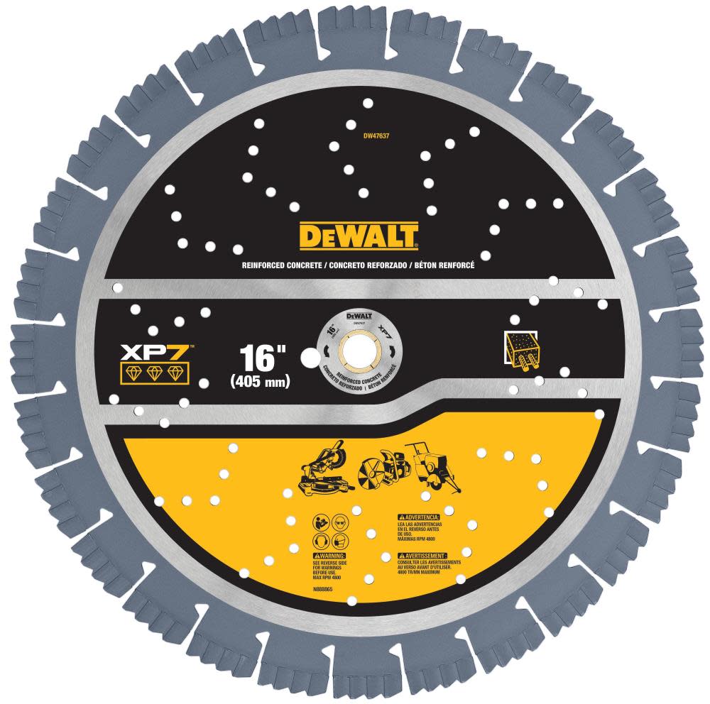 DEWALT Diamond Blade 16 Segmented XP7 Reinforced Concrete