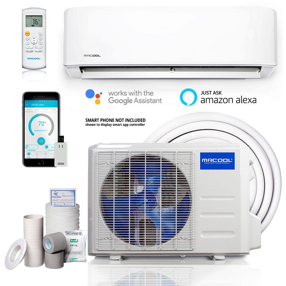 MRCOOL Advantage 3rd Gen 18000 BTU 1.5 Ton Ductless Mini Split Air Conditioner and Heat Pump with Line Guard 230-Volt60Hz A-18-HP-230B-LG