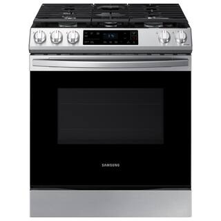  30 in. 6.0 cu. ft. Slide-In Gas Range with Self-Cleaning Oven in Stainless Steel NX60T8111SS