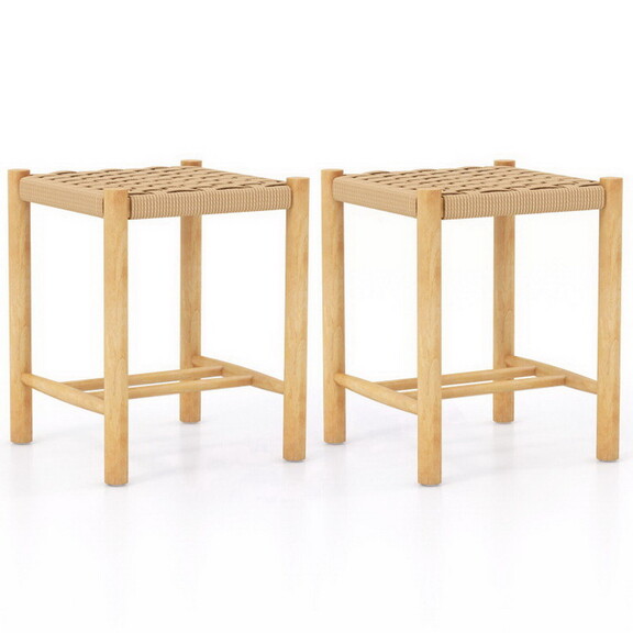 Costway 34257819 Dining Stool Set of 2 with Rubber...