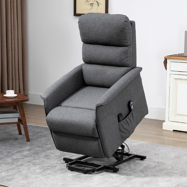 Homcom Electric Lift Recliner Massage Chair Vibration Living Room Office Furniture