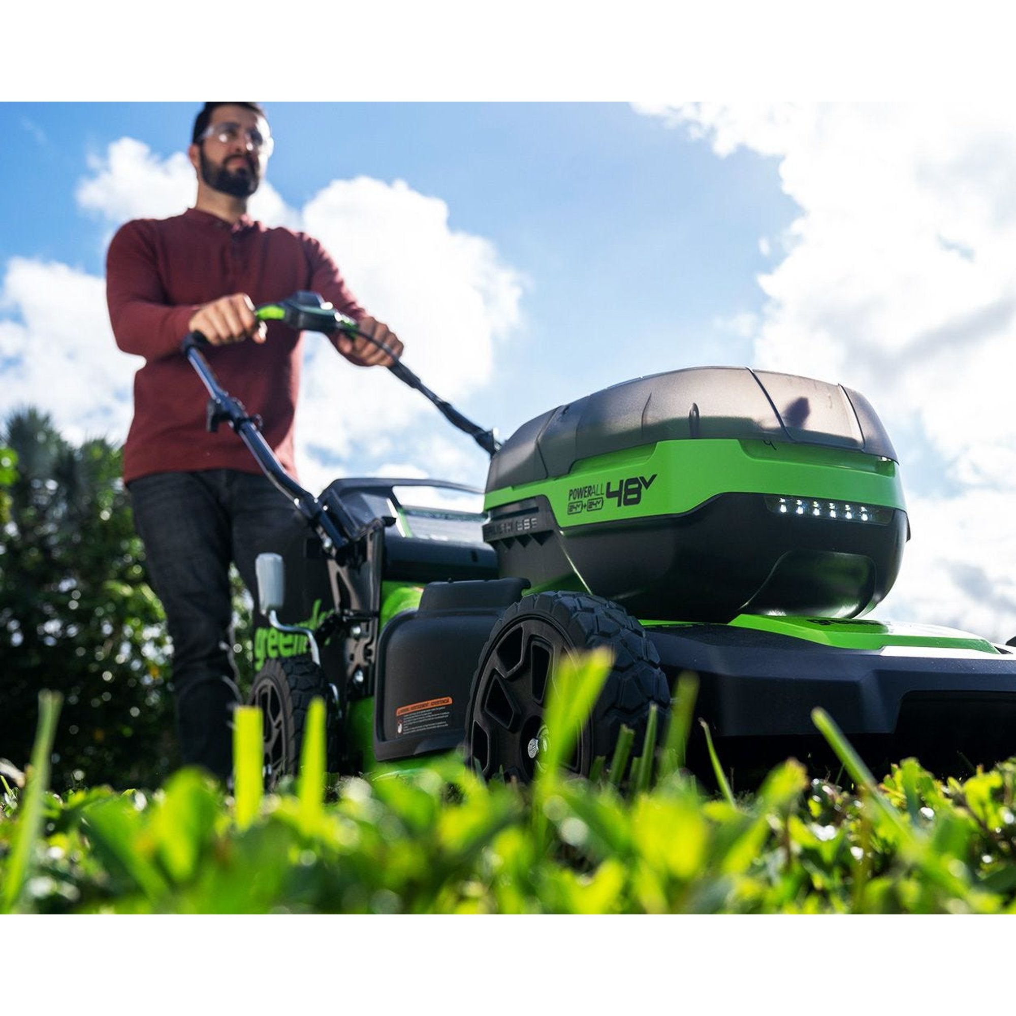 48V (2 X 24V) 20-Inch Cordless Lawn Mower | Greenworks