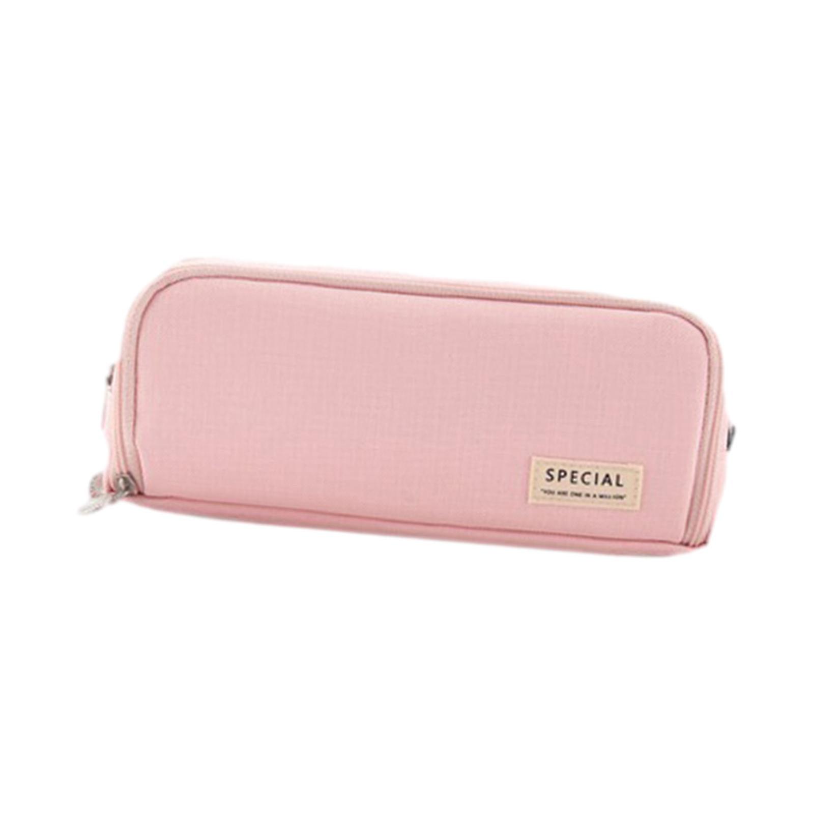 Pen Pouch Children Storage Portable School Kids Pencil Case Gift Pink