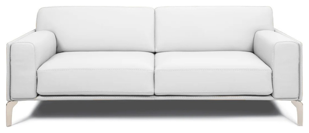 Marenda Loveseat White   Midcentury   Loveseats   by V.S.D Furniture  Houzz