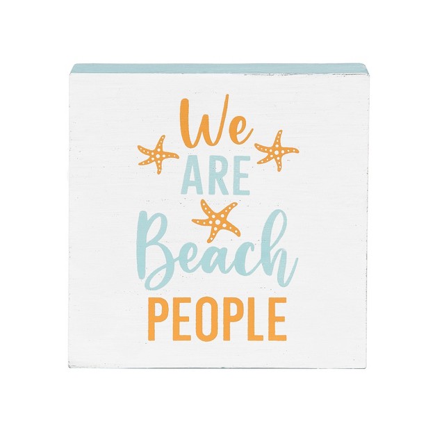 C amp f Home We Are Beach People Shelf Block