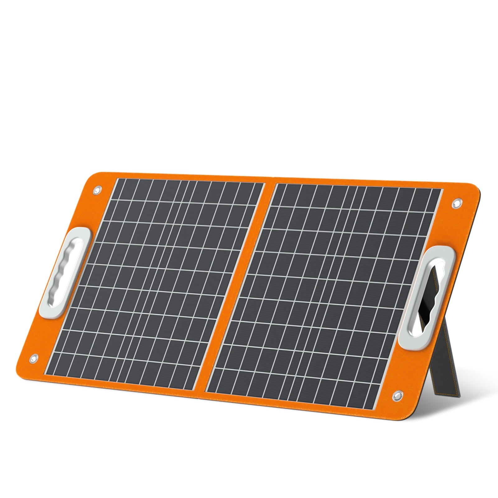 Flashfish 18V/60W Portable Solar Panel Foldable Solar Charger with DC Output for Portable Power Station USB-C/QC3.0 Output Port for Phones Company Camping RV Travel