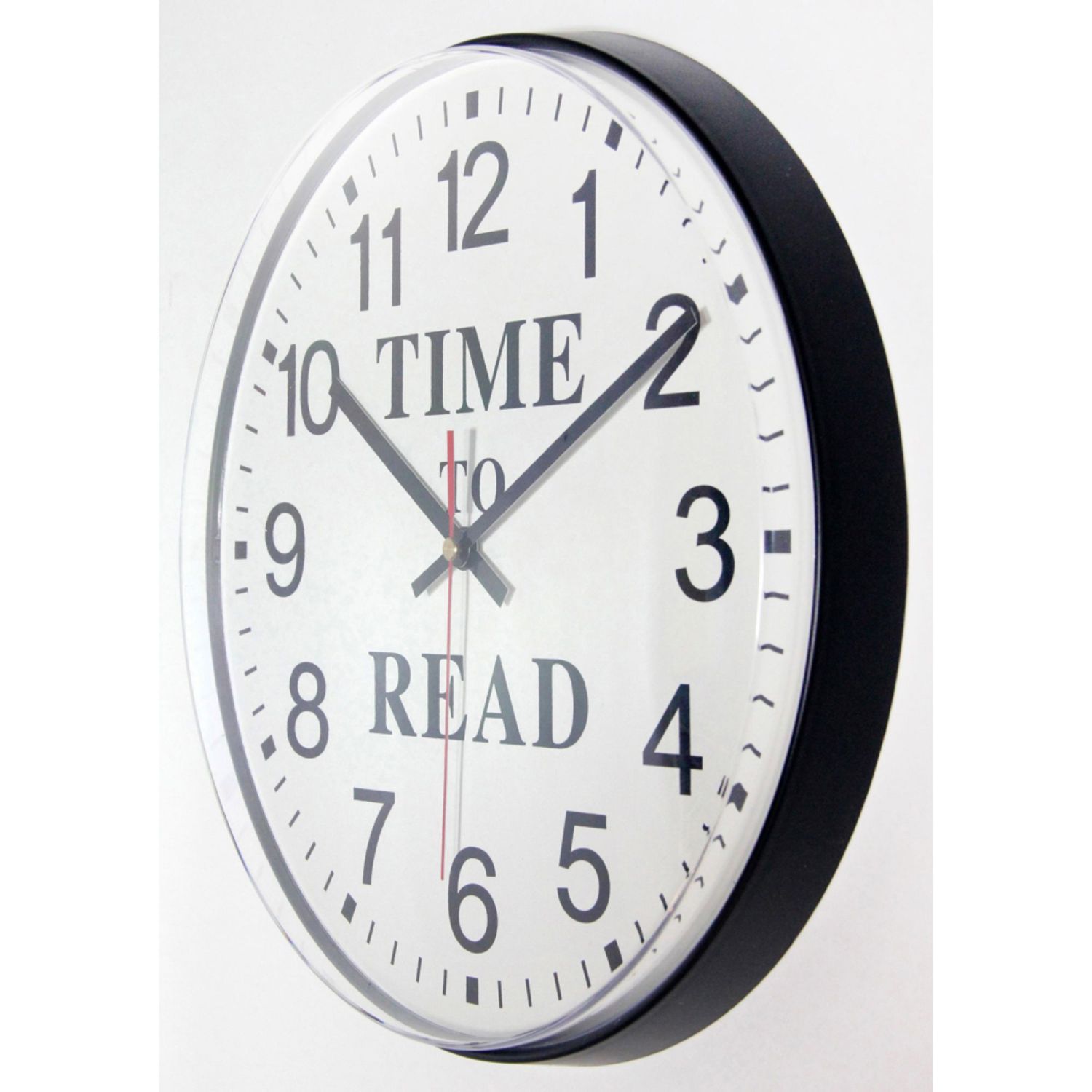 Infinity Instruments ITC Time to Read Round Wall Clock