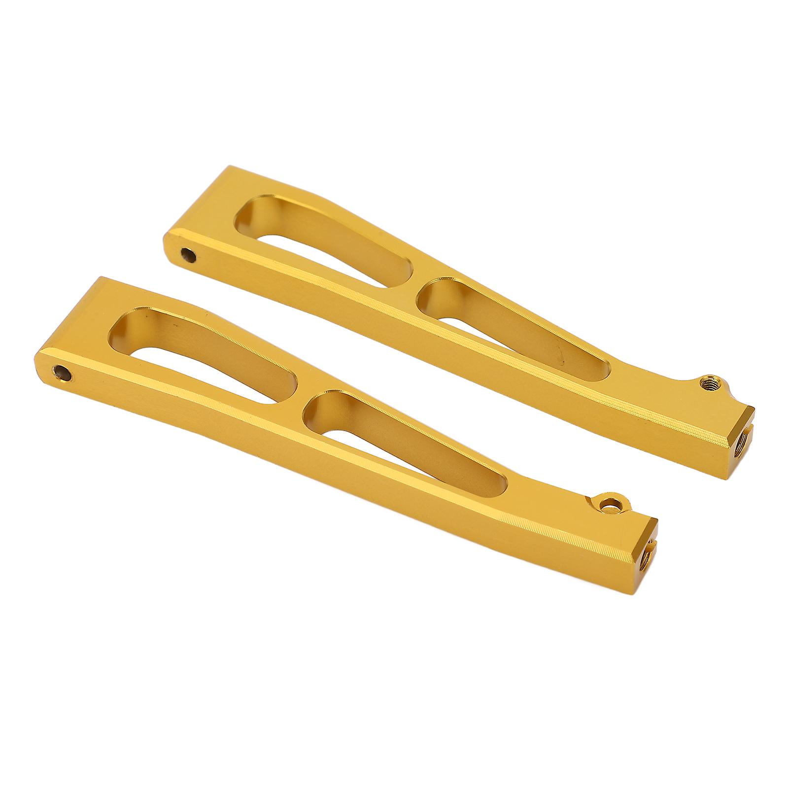 2pcs Aluminum Alloy Front Upper Suspension Arms Front Upper Swing Arms For Jlb 1/10 Car Truck Seriesgold