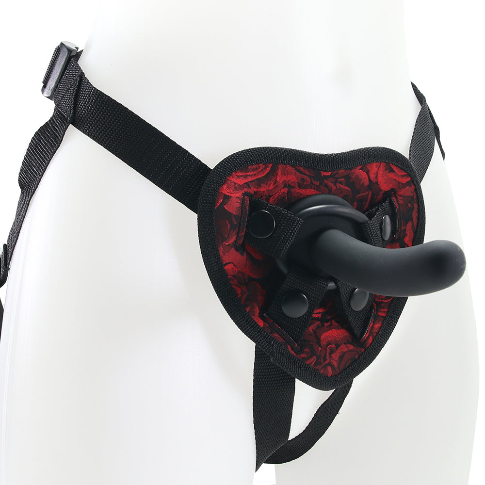 Secret Kisses Heart Strap-On Harness and Dildo