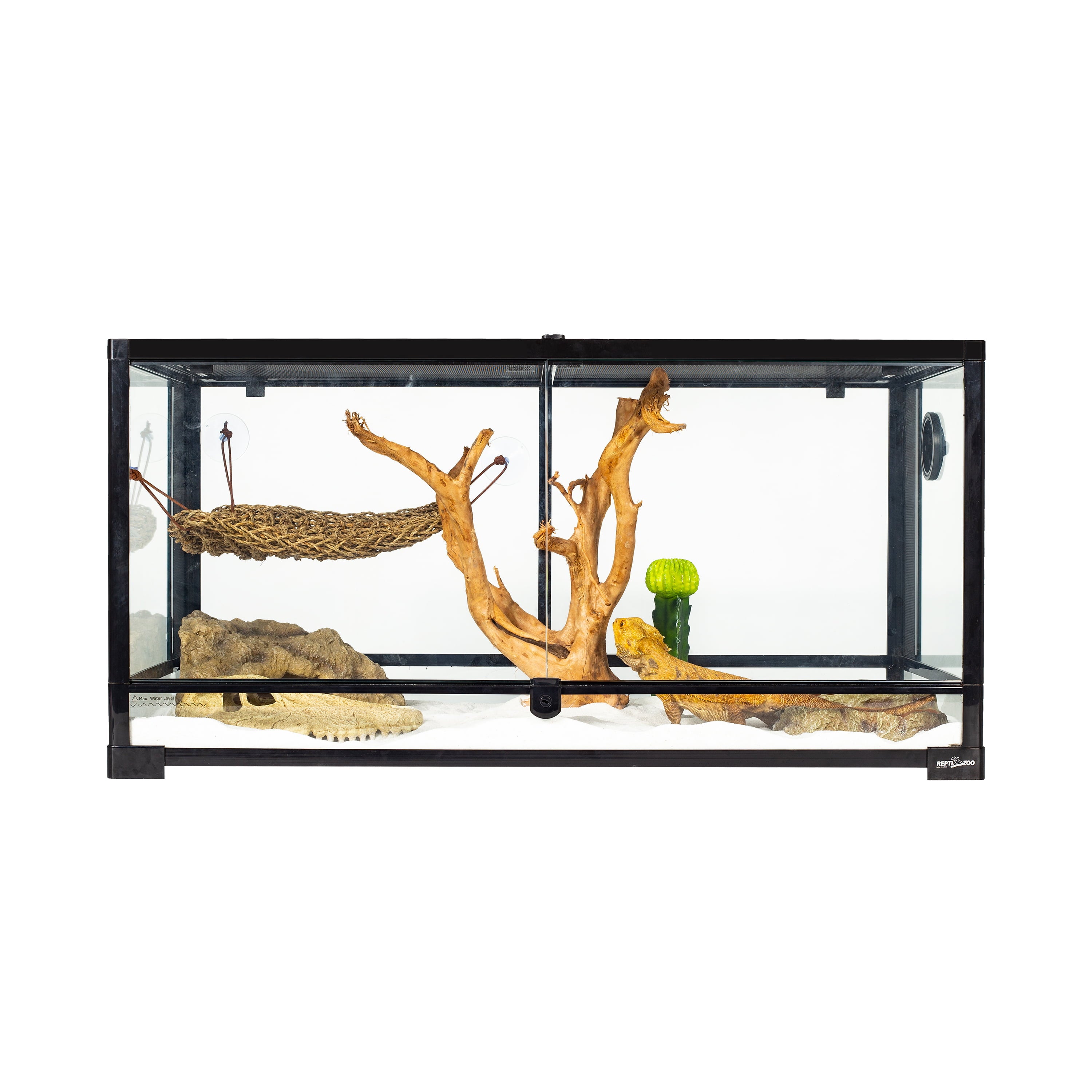 REPTIZOO Reptile Glass Deep Terrarium with Double Hinge Door 36