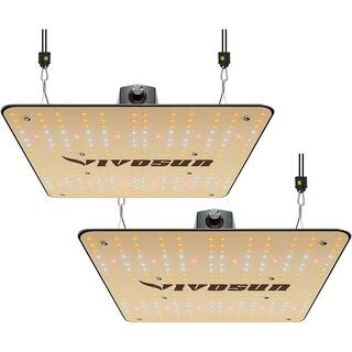 VIVOSUN 100-Watt LED Grow Light With  LM301 Diodes And Sosen Bright White (2-Pack) X002NJ2JDD