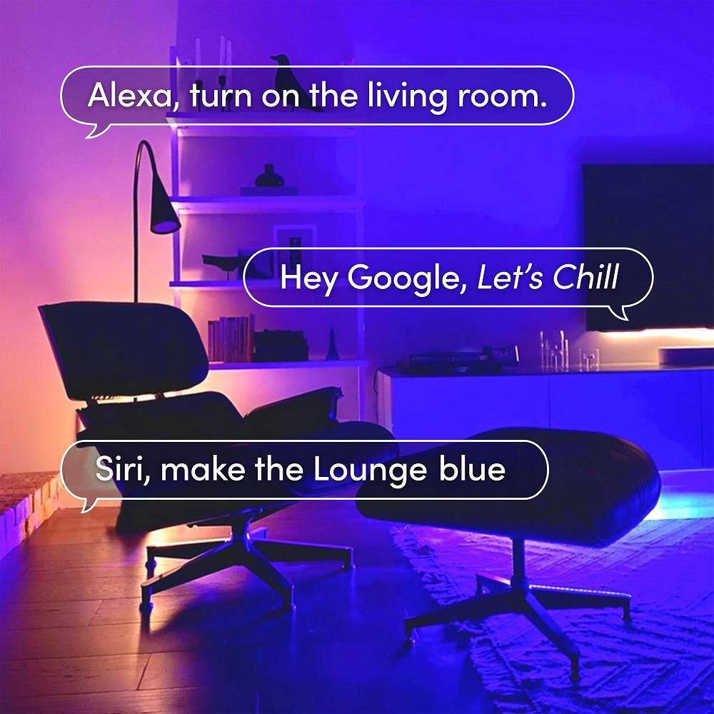 LIFX 40 in. Multi-Color Smart Wi-Fi LED Strip Light Extension Works with AlexaHey GoogleHomeKitSiri LZ1RGBWUS