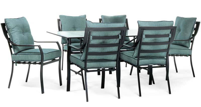 Hanover Lavallette 7-Piece Outdoor Dining Set In Ocean Blue