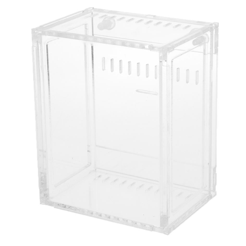 Clear Terrarium Box Reptile and Amphibian Breeding Box for Turtle