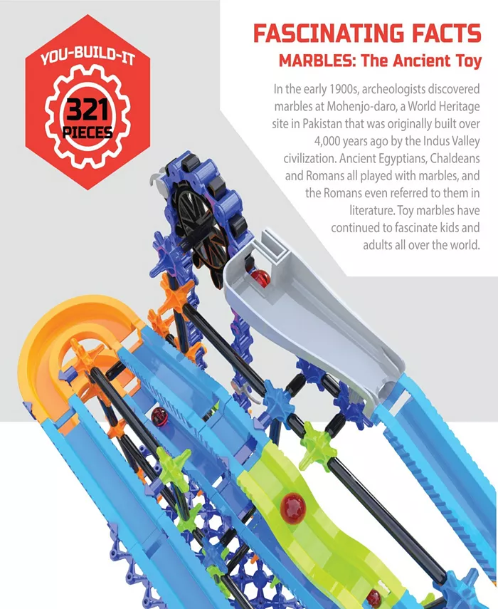 Discovery #MINDBLOWN Marble Run 321 Piece Construction Set