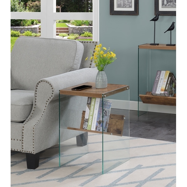 Porch and Den Urqhuart Glass End Table