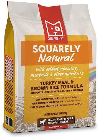 SquarePet Squarely Natural Turkey Meal and Brown Rice Formula Dry Dog Food