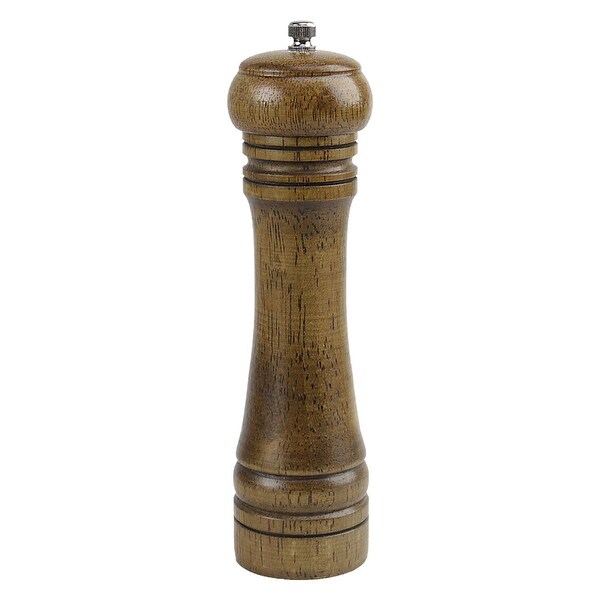 Wooden Salt Pepper Grinder Pepper Mills with Adjustable Coarseness - Walnut Color