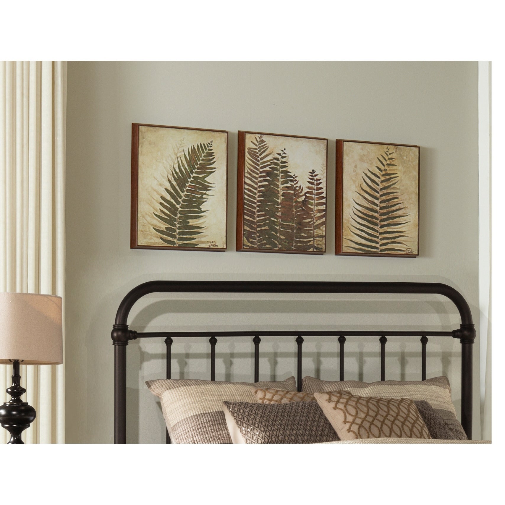 Hillsdale Furniture Kirkland Metal Headboard， Dark Bronze - - 28116619