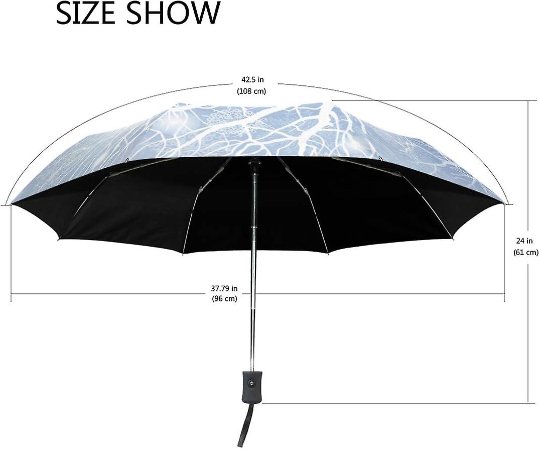 Travel Umbrella Automatic Windproof Foldable Umbrella Couple In Winter